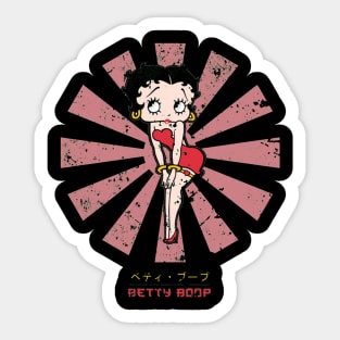 Betty Boop Retro Japanese Sticker